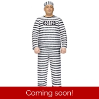 Jailbird Plus Size Adult Costume