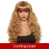 Beach Wave Wig with Bangs