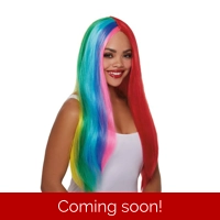 Primary Rainbow Wig