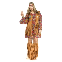 Peace & Love Hippie Plus Costume