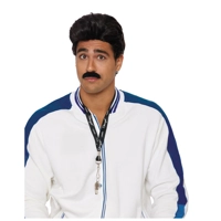 Coach Wig & mustache Kit