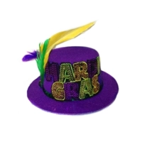Mardi Gras Mini Hat