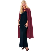 Burgundy Velvet Cape