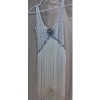 RENT ONLY Chicago Style White Flapper Dress