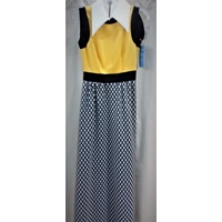 RENT ONLY 70's Yellow & Checkered Dress