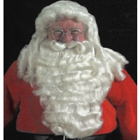 Deluxe Professional Santa Wig, Moustache, and Beard Set