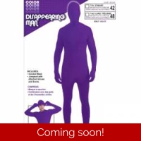 Disappearing Man Adult Purple XL