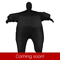 Adult Black Inflatable Jumpsuit