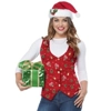 Red Holiday Vest Adult Costume Red Holiday Vest Adult Costume