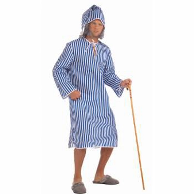 Scrooge's Nightshirt and Cap Adult Costume