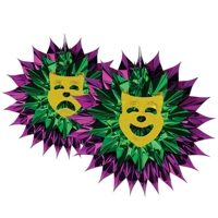 Mardi Gras Fan-burst Decoration