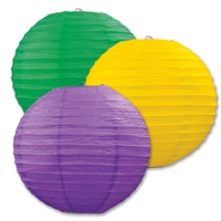 Mardi Gras Golden-Yellow, Green, and Purple Paper 9.5