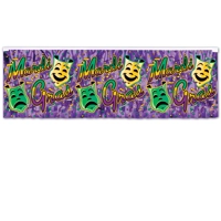 Mardi Gras Fire Resistant Metallic Fringe Banner