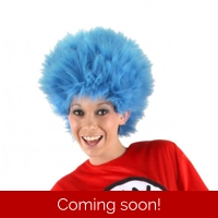Cat in the Hat Thing 1 & 2 Deluxe Plush Wig