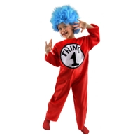 Cat in the Hat Kids Deluxe Thing 1 & 2 Costume Childs Costume