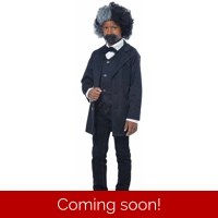 Kids Frederick Douglass Costume Childs Large