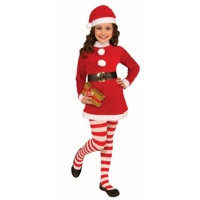 Red and White Striped Child Tights