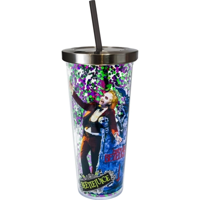 Beetlejuice Glitter Cup