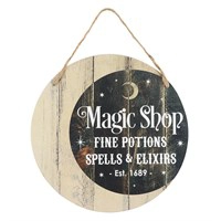 Magic Shop Halloween Hanging Sign