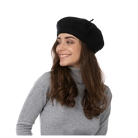 Black Beret Hat