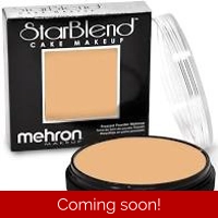 Mehron StarBlend Cake Makeup LT. Medium Olive 2 oz
