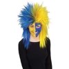 Blue & Yellow Sports Fanatic Wig