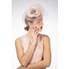Mauve Plaid Silk Fascinator with Flower Mauve Plaid Silk Fascinator with Flower
