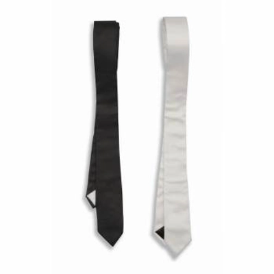 50's Skinny Tie White