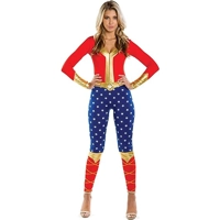 Red and Blue Patriotic Long Sleeve Bodysuit