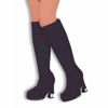 Black Go-Go Boot Covers Adult One Size Black Go-Go Boot Covers Adult One Size