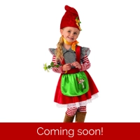 Kids Garden Gnome Girl Childs X-Small