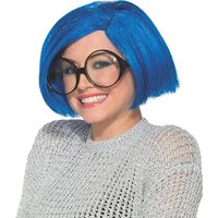 Blue Bobble Wig