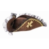Brown Tri-Corner Pirate Hat Brown Tri-Corner Pirate Hat