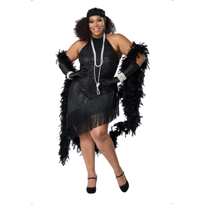 Fabulous Flapper Adult Plus Costume Fabulous Flapper Adult Plus Costume