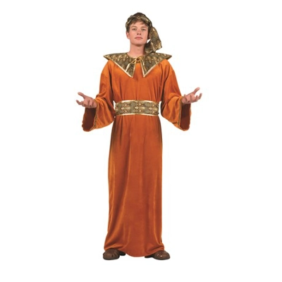 Deluxe Wiseman Rust Velvet Adult Costume