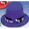Purple Plastic New Years Hat Purple Plastic New Years Hat