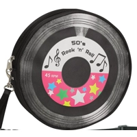 50's record handbag
