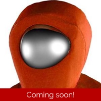 Red Suspicous Spaceman Mask