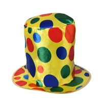 Polka Dot Clown Top Hat
