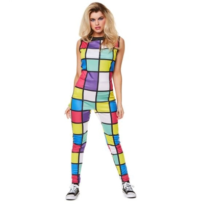 Adult 80's Disco Jumpsuit Costume Adult 80's Disco Jumpsuit Costume
