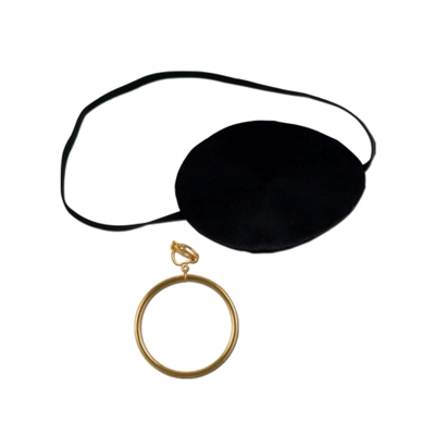 Pirate Eye Patch with Earring