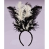 Black & White Feather Headband Black & White Feather Headband