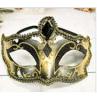 Black Venetian Eyemask