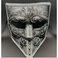 Grey Phantom Bauta Eyemask