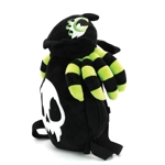 Glow in the Dark Skull Head Spider Plush Backpack in Polyester Glow in the Dark Skull Head Spider Plush Backpack in Polyester