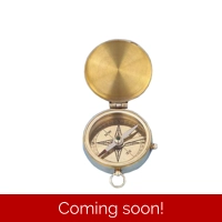 Solid Brass Lewis & Clark Pocket Compass 3