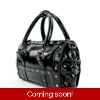 Dual Skull Satchel Bag in Vinyl Dual Skull Satchel Bag in Vinyl