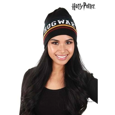 Black Hogwarts Reversible Knit Warm Beanie