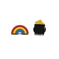 Rainbow and Pot of Gold Earrings