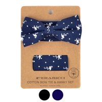 Flamingo Print Bow Tie & Hanky